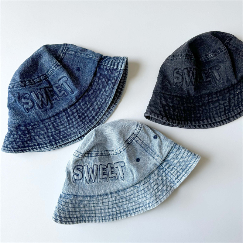 일본 레트로 키즈 버킷햇 50-52cm 2-4세 레터링 - Bucket Hat Cotton 리뷰 및 가격