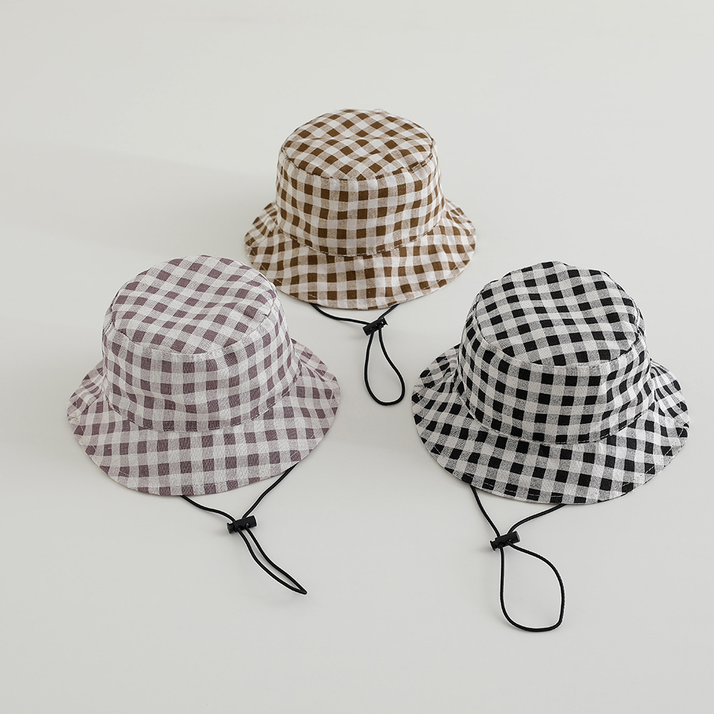 넓은 챙 가을 햇빛 가리개 모자 아기 체크 무늬 어부  - Sun Hat Wide Brim 리뷰 및 가격