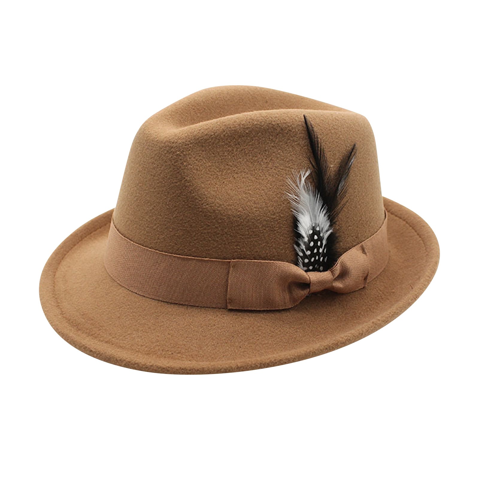 빈티지 페도라 모자 여성 남성 탑 모자, 깃털 펠트 모 - Fedora Hat Wool 리뷰 및 가격