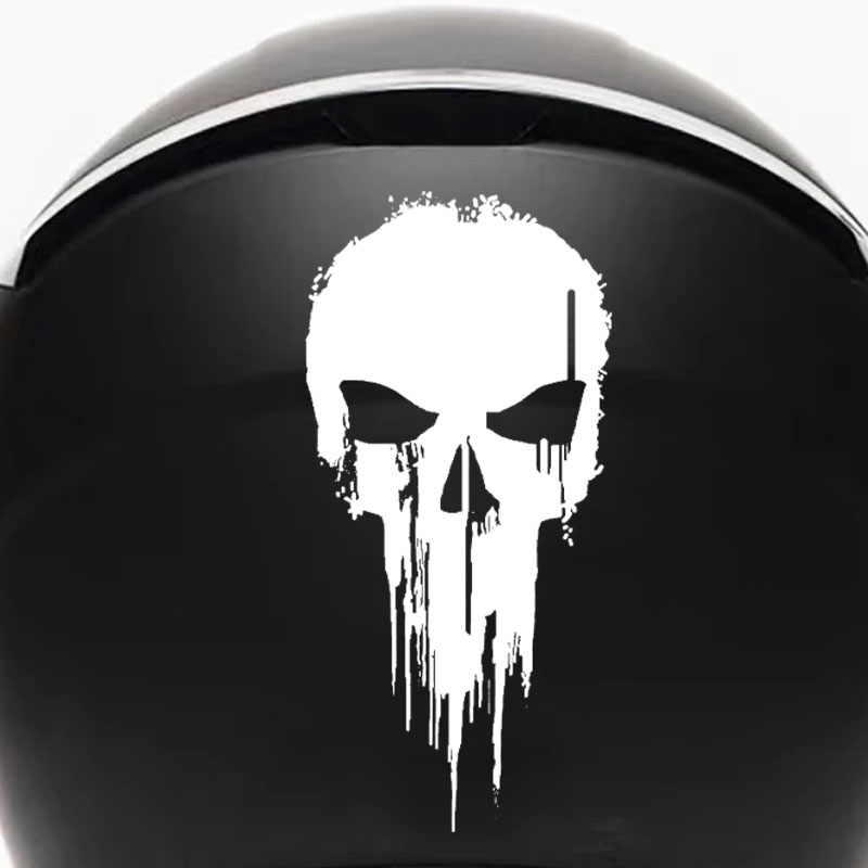 1PC 멋진 해골 스티커 방수 비닐 스티커 오토바이 측 - Skull Cap Helmet Liner 리뷰 및 가격