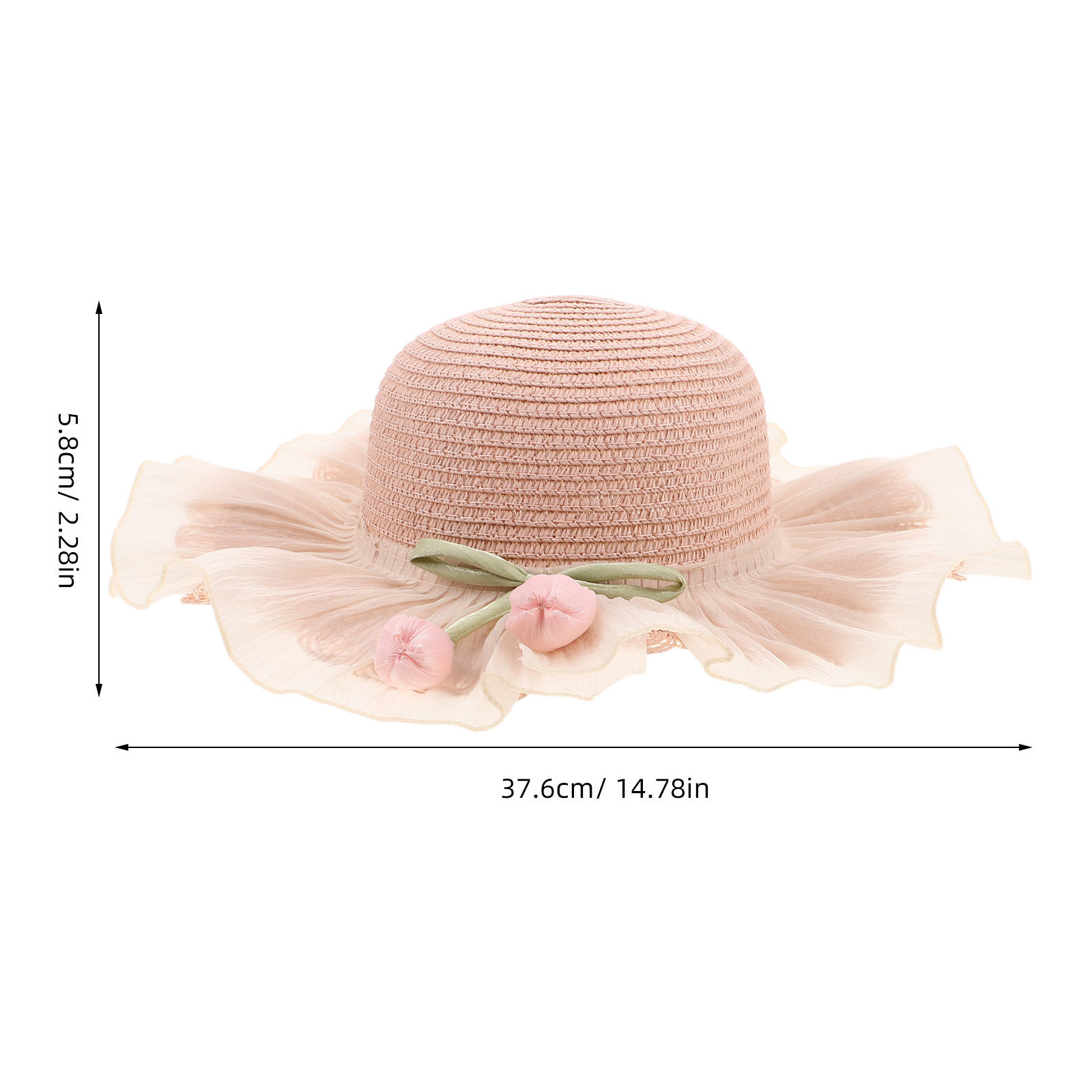소녀 여름 밀짚 태양 모자 조절 가능한 스트랩 넓은 챙 - Sun Hat Wide Brim 리뷰 및 가격