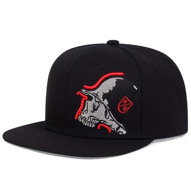 유니섹스 스켈레톤 자수 야구 모자 여성 야외 스포츠 플 - Snapback Hat Flat 리뷰 및 가격