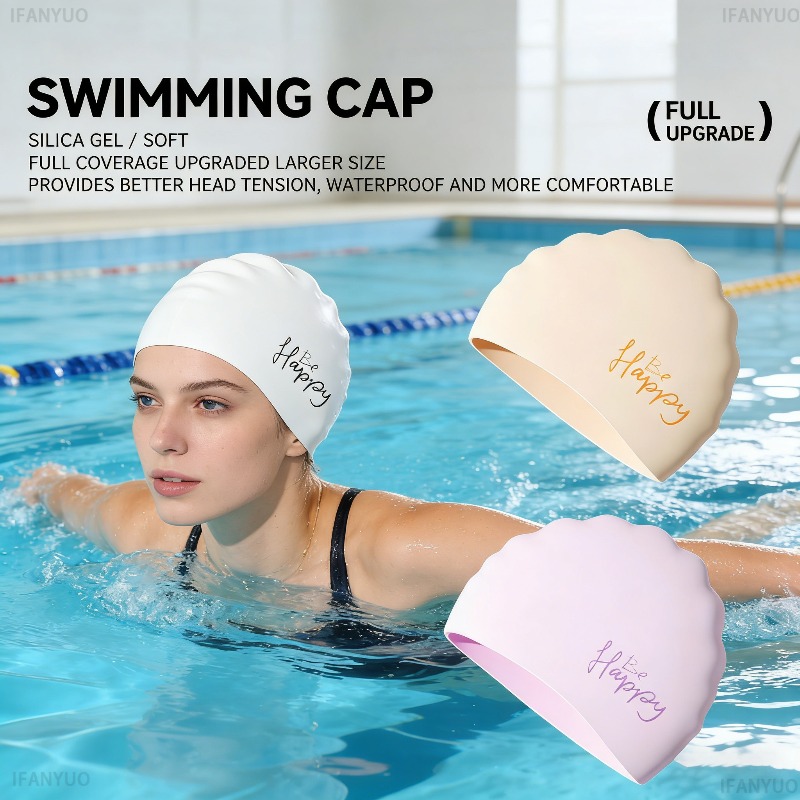 여성용 실리콘 수영 모자, 특대형 긴 머리용 방수 귀  - Swim Hat Silicone 리뷰 및 가격