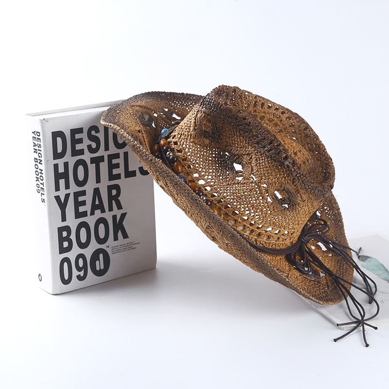 스페인 레트로 카우보이 밀짚모자 봄 여름 유니섹스 여행 - Cowboy Hat Straw 리뷰 및 가격