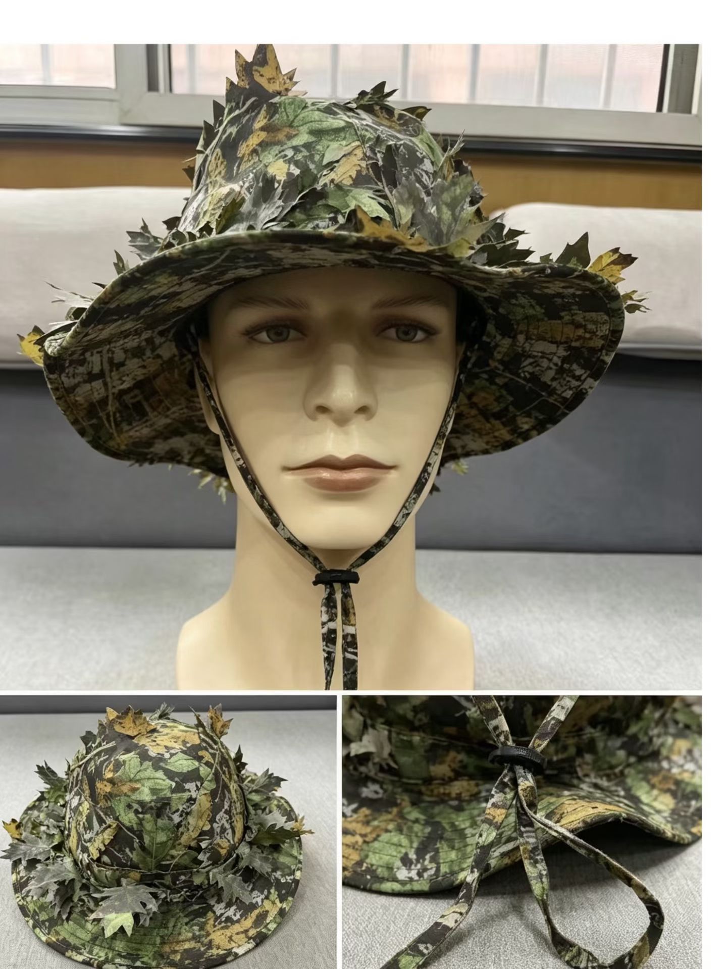 남성용 위장 부니햇 3D 나뭇잎 무늬 전술 모자 길리캡 - Boonie Hat Tactical 리뷰 및 가격