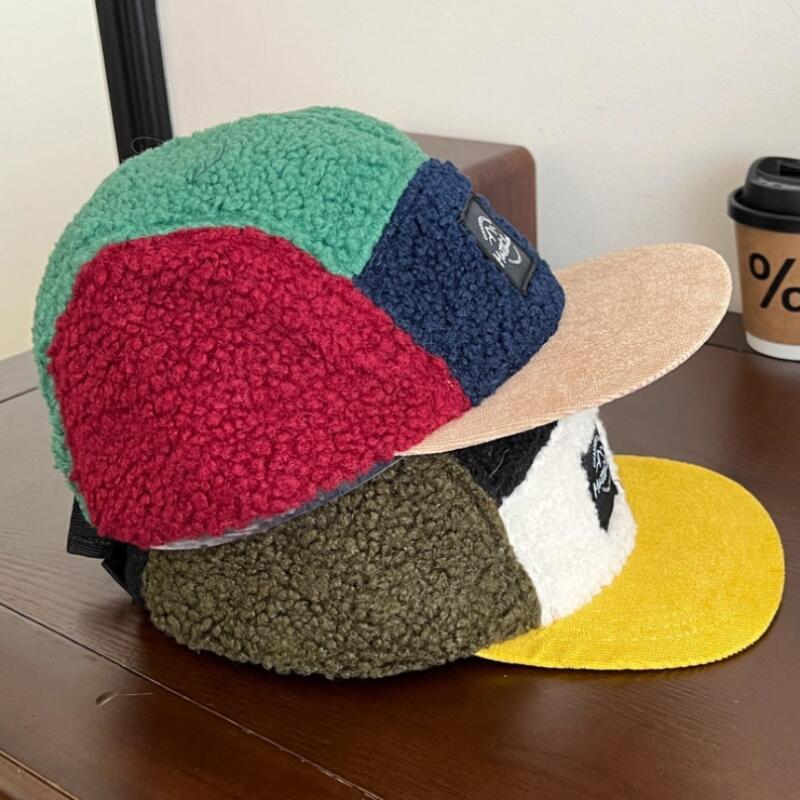 남녀공용 5패널 레트로 플리스 캡, 컬러 블록 패치워크 - Corduroy Cap 5 Panel 리뷰 및 가격