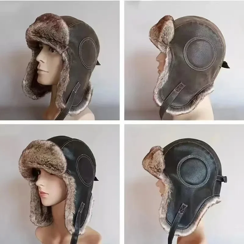 가죽 스노우윈트 캡 귀덮개 방풍 따뜻한 레이펑 모자 겨 - Trapper Hat Ear Flap 리뷰 및 가격