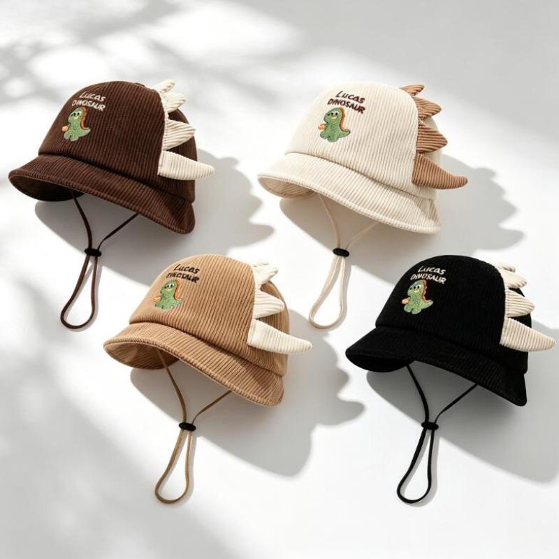 귀여운 아기 태양 모자 봄 가을 경량 디노 버킷 모자  - Sun Hat Wide Brim 리뷰 및 가격