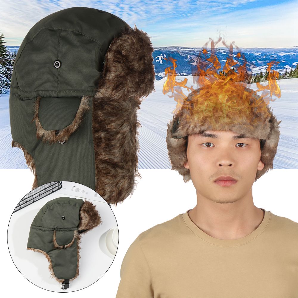 따뜻한 귀덮개 트래퍼 스키 모자 겨울 모자 러시아 우샨 - Winter Trapper Hat 리뷰 및 가격