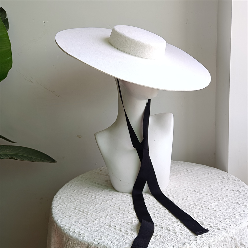 15cm 울 밀짚 넓은 챙 평평한 탑 정장용 검정 여성 - Fedora Hat Wool 리뷰 및 가격