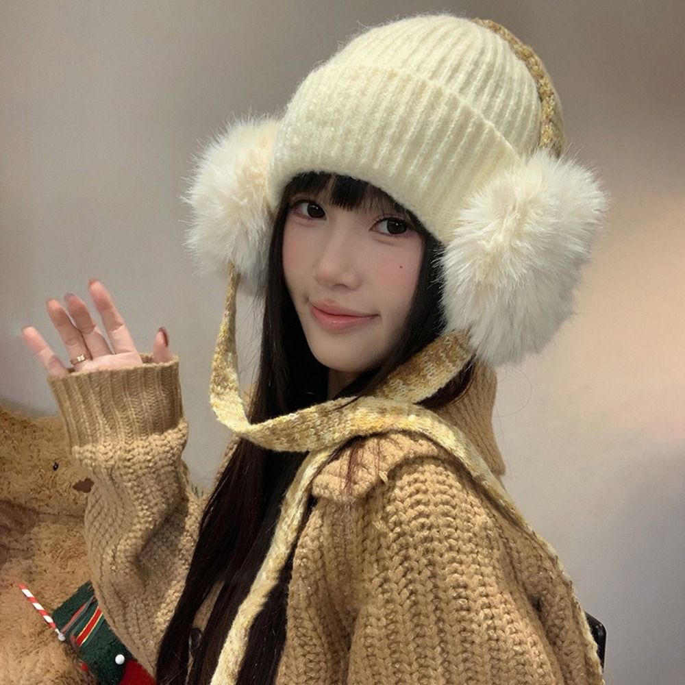 레트로 니트 귀덮개 비니, 따뜻한 겨울 모자, 포근한  - Beanie Cuffed Knit 리뷰 및 가격