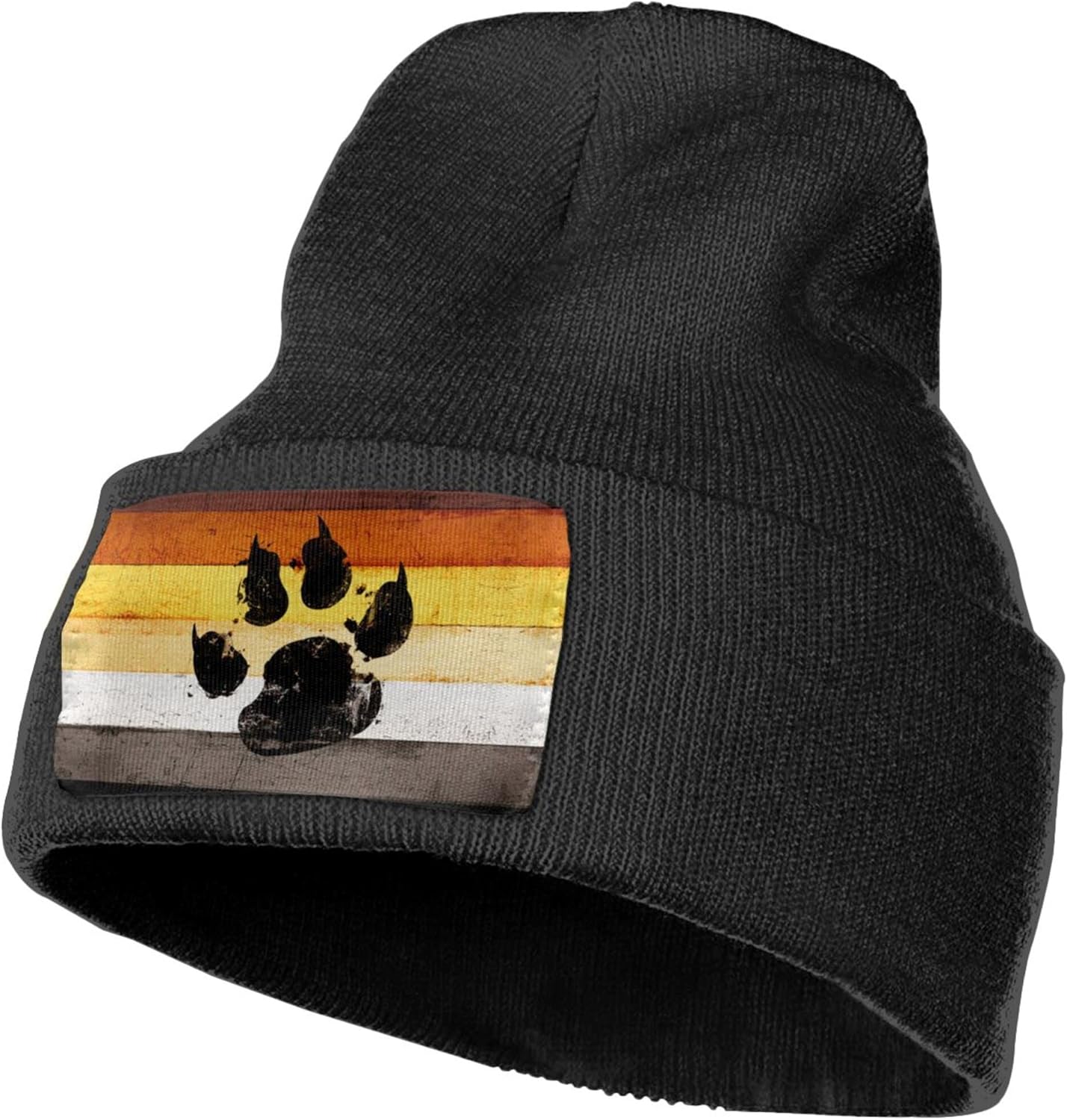 게이 플래그 베어 파우 LGBT 니트 비니 겨울 모자  - Beanie Cuffed Knit 리뷰 및 가격