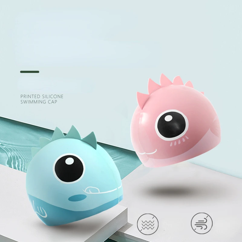 어린이를위한 만화 귀여운 물고기 상어 실리콘 수영 모자 - Swim Hat Silicone 리뷰 및 가격