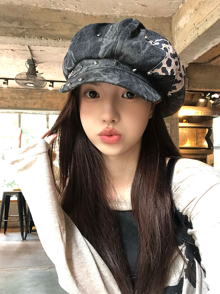 Y2K 맞춤형 스타 스티커 리벳 디자인 여성용 베레모  - Dad Hat Cotton 리뷰 및 가격